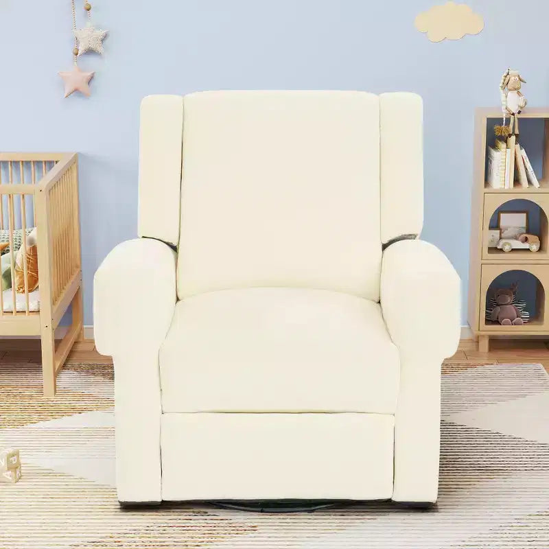 Fauteuil inclinable manuel pivotant à 360° en chenille Christopher Knight Home Ilana