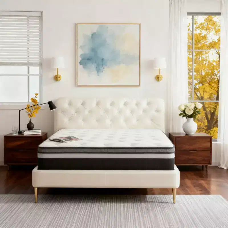 14-Inch King Hybrid Mattress in a Box, Gel Memory Foam  Medium Support, Motion Isolation, Cooling Cover, CertiPUR-US Certified