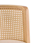 Christopher Knight Home Lyric Modern Woven Rattan Rubberwood Upholstered Counter Stools (Set of 2)