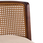 Christopher Knight Home Lyric Modern Woven Rattan Rubberwood Upholstered Counter Stools (Set of 2)