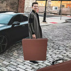 Table pliante en rotin 120 cm - Table de pique-nique portable robuste pour fêtes, repas, camping avec poignée
