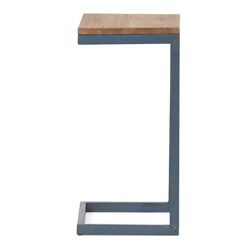 Christopher Knight Home Cassie Indoor Fir Wood and Iron C Shaped Side Table