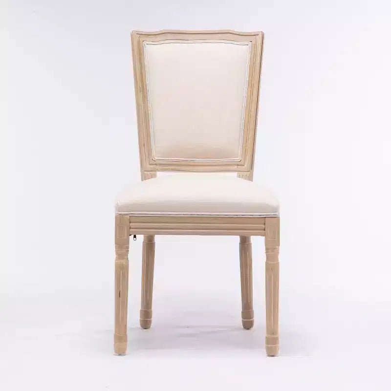 Chaises de salle à manger en bois avec dossier, lot de 2, chaises classiques sans accoudoirs rembourrées pour cuisine ou salle à manger-Panipeachy