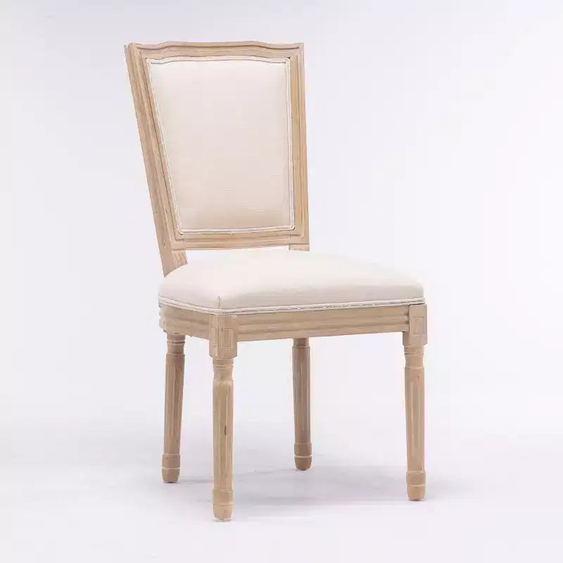 Chaises de salle à manger en bois avec dossier, lot de 2, chaises classiques sans accoudoirs rembourrées pour cuisine ou salle à manger-Panipeachy