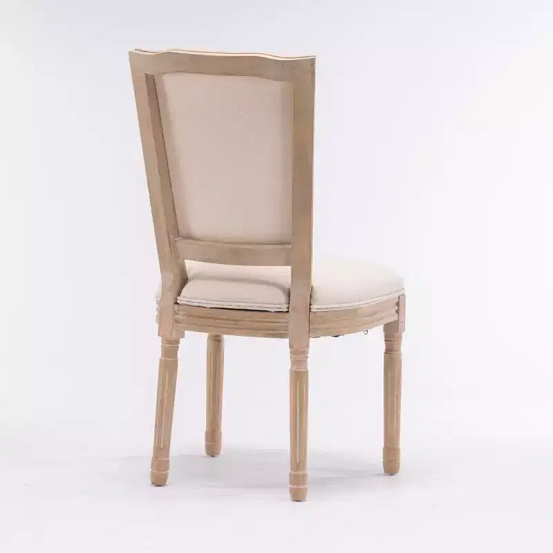 Chaises de salle à manger en bois avec dossier, lot de 2, chaises classiques sans accoudoirs rembourrées pour cuisine ou salle à manger-Panipeachy