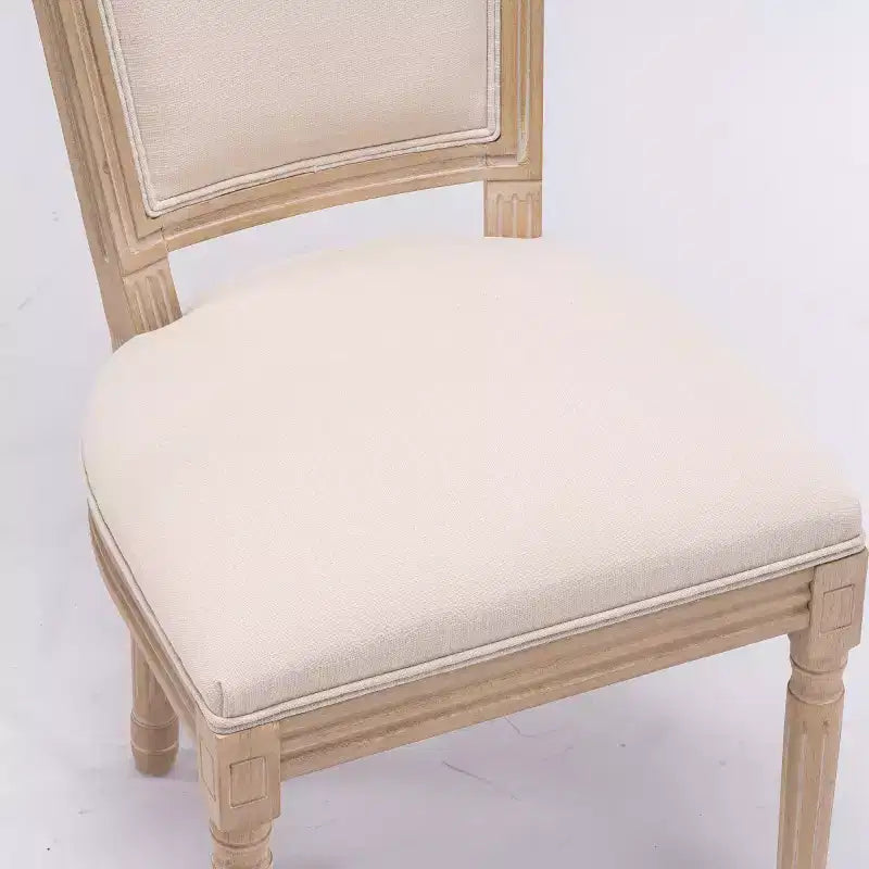 Chaises de salle à manger en bois avec dossier, lot de 2, chaises classiques sans accoudoirs rembourrées pour cuisine ou salle à manger-Panipeachy