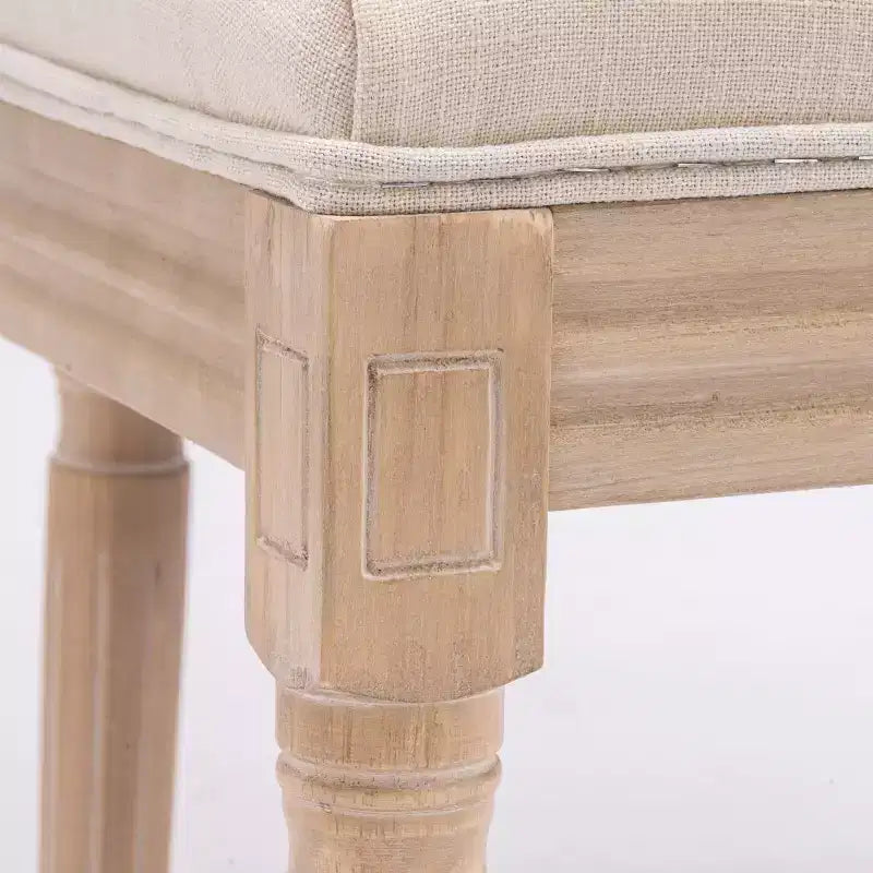Chaises de salle à manger en bois avec dossier, lot de 2, chaises classiques sans accoudoirs rembourrées pour cuisine ou salle à manger-Panipeachy