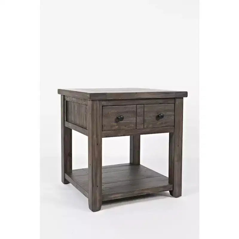Table d'appoint rustique de style « ferme » en pin recyclé, Jofran, comté de Madison