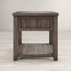 Table d'appoint rustique de style « ferme » en pin recyclé, Jofran, comté de Madison