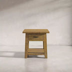 Jofran, Table d'appoint en bois massif de style rustique Telluride avec rangement