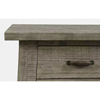 Jofran, Table d'appoint en bois massif de style rustique Telluride avec rangement
