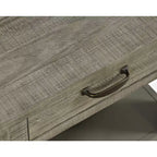 Jofran, Table d'appoint en bois massif de style rustique Telluride avec rangement