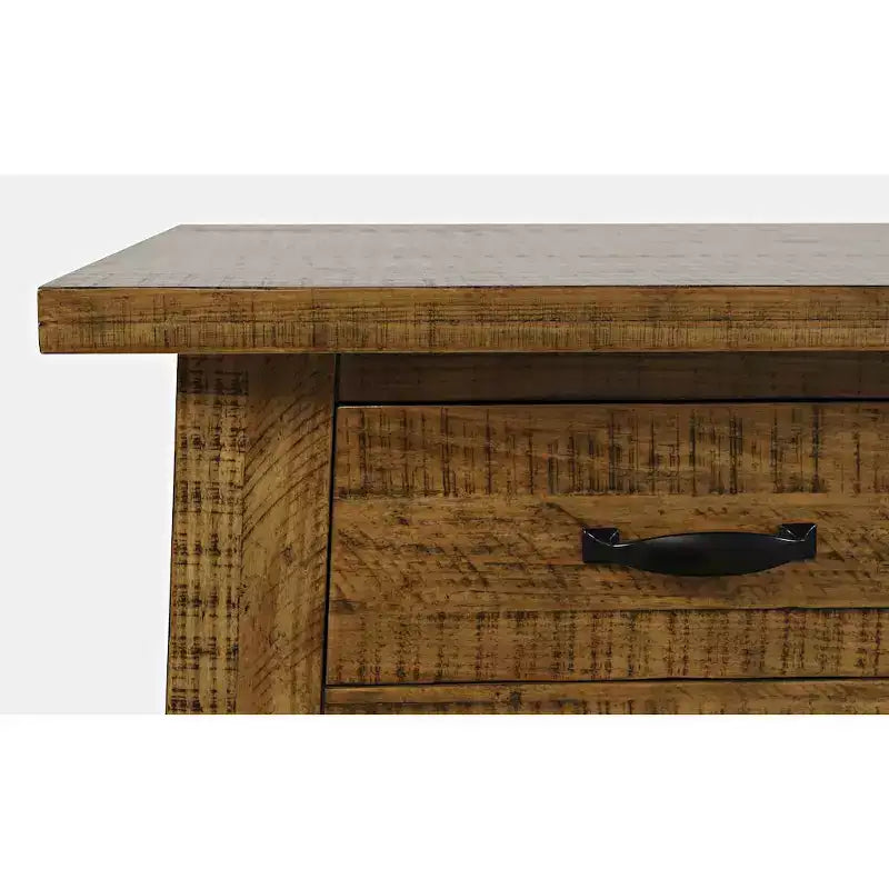 Jofran, Table d'appoint en bois massif de style rustique Telluride avec rangement