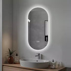 Miroir de courtoisie de salle de bain mural intelligent à écran tactile LED anti-buée de 48 x 24 pouces