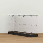 Vitrine en verre Famapy avec lumières LED et portes verrouillables - Bibliothèque vitrine avec lumière