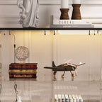Vitrine en verre Famapy avec lumières LED et portes verrouillables - Bibliothèque vitrine avec lumière