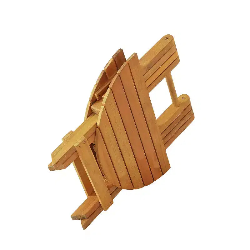 MAYEERTY 1 Table d'appoint pliante en bois pour l'extérieur, Table d'appoint à longueur réglable pour patio, petit espace, intérieur/extérieur