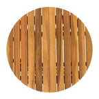 MAYEERTY 1 Table d'appoint pliante en bois pour l'extérieur, Table d'appoint à longueur réglable pour patio, petit espace, intérieur/extérieur