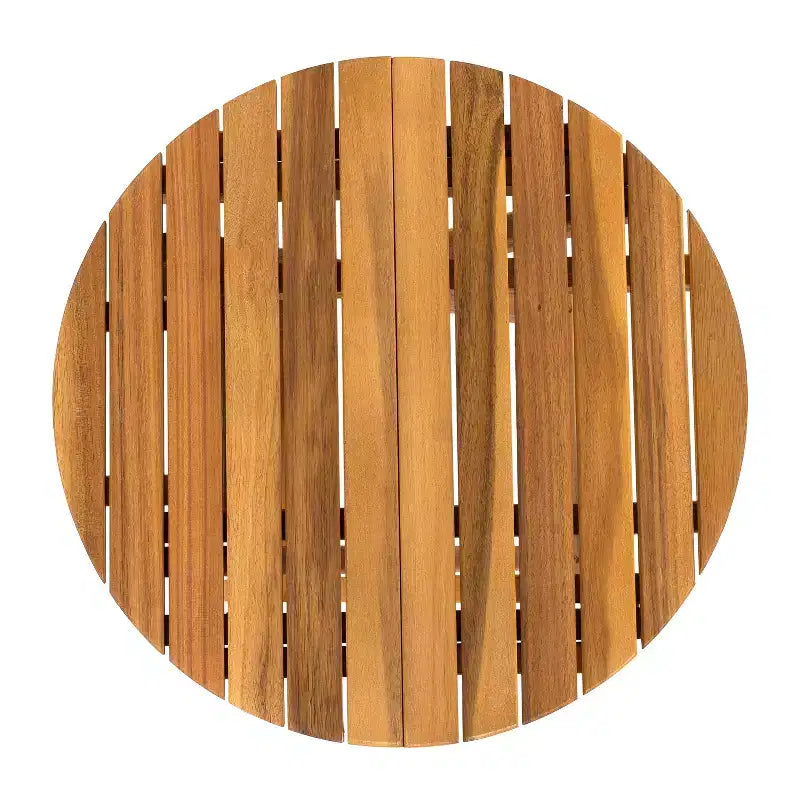 MAYEERTY 1 Table d'appoint pliante en bois pour l'extérieur, Table d'appoint à longueur réglable pour patio, petit espace, intérieur/extérieur