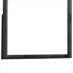 Miroir Royal Hampton, cadre en bois contemporain de 39 pouces, gris