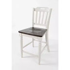 Jofran, Tabouret de bar à lattes en caoutchouc massif Orchard Park Farmhouse (Lot de 2)