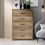 Commode Galano à 5 tiroirs de faible profondeur 31,3 L 15,6 P 47,7 H