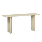 Console d'entrée moderne avec placage en pin et pieds géométriques, table de couloir ou de canapé étroite pour entrée, salon - Panipeachy