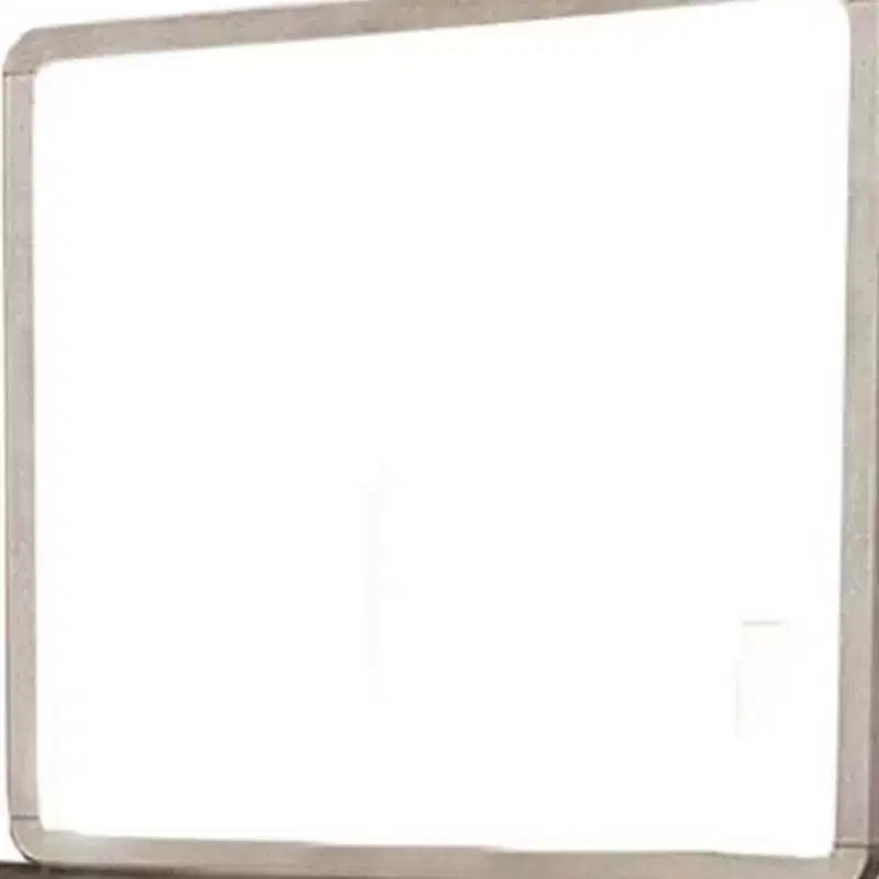 Miroir de commode Royal Hampton, bords arrondis, bois massif chêne naturel beige 37x40