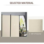 6'H 3 Panel Room Divider, Indoor Privacy Screen for Home