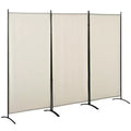 6'H 3 Panel Room Divider, Indoor Privacy Screen for Home