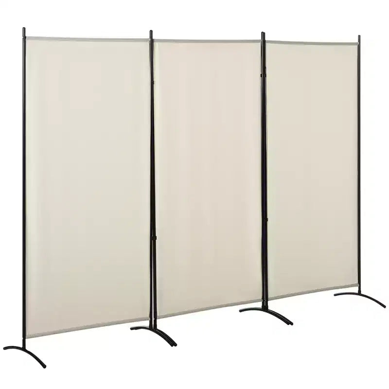 6'H 3 Panel Room Divider, Indoor Privacy Screen for Home