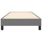 Cadre de lit Tissu gris foncé (100 % polyester), contreplaqué, bois composite
