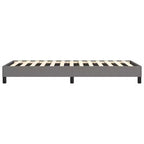 Cadre de lit Tissu gris foncé (100 % polyester), contreplaqué, bois composite