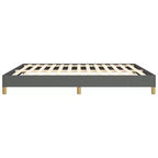 Cadre de lit Gris foncé 100 % polyester, contreplaqué, bois composite King