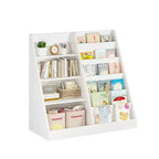 Homy Casa Kids Bookshelf and Toy Storage Organizer with Open Shelves, White