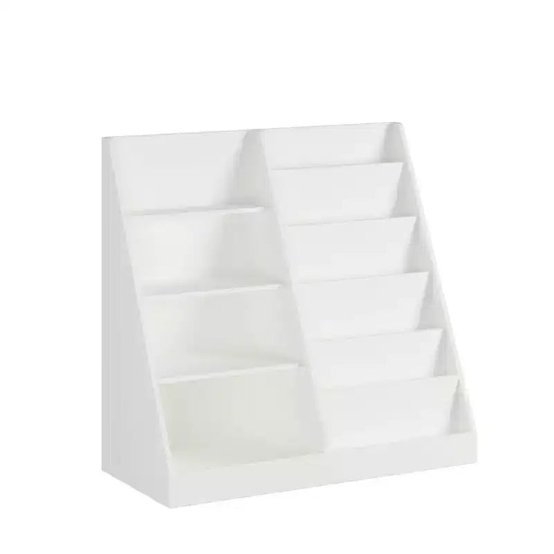 Homy Casa Kids Bookshelf and Toy Storage Organizer with Open Shelves, White