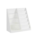 Homy Casa Kids Bookshelf and Toy Storage Organizer with Open Shelves, White