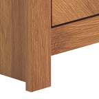 Buffet Galano 4 portes à chevrons en Noyer ambré 61,9 L 19,6 P 30 H