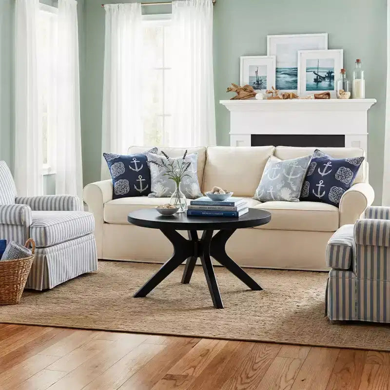 Cross Leg Round Coffee Table (30in x 30in / 760mm x 760mm)