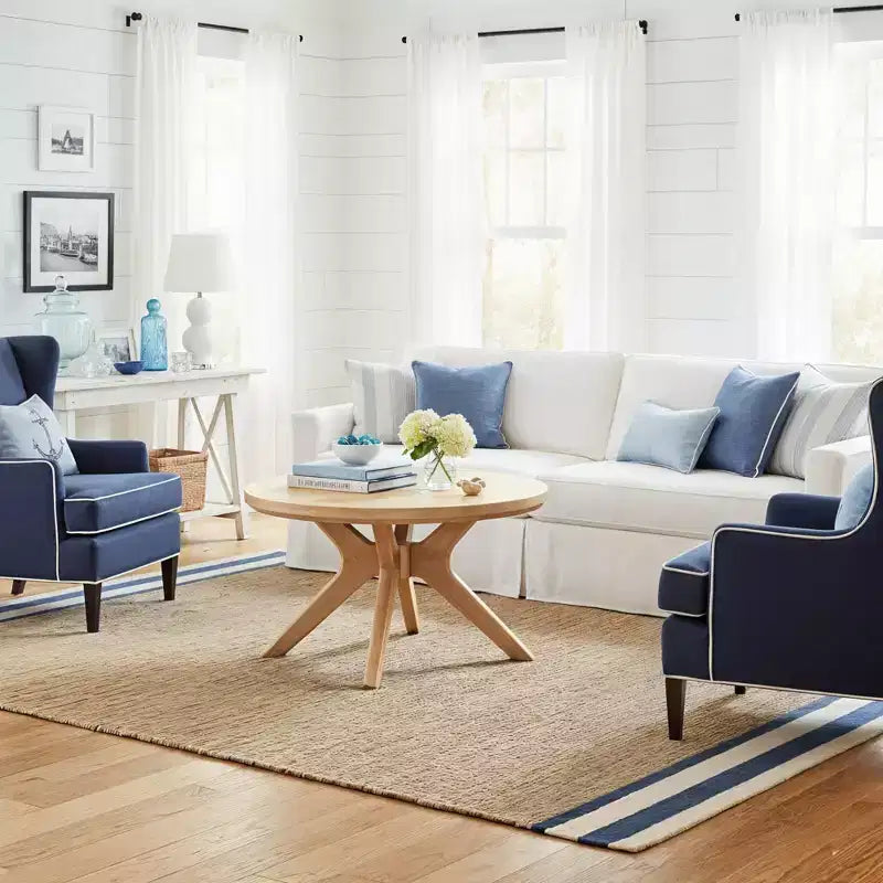 Cross Leg Round Coffee Table (30in x 30in / 760mm x 760mm)