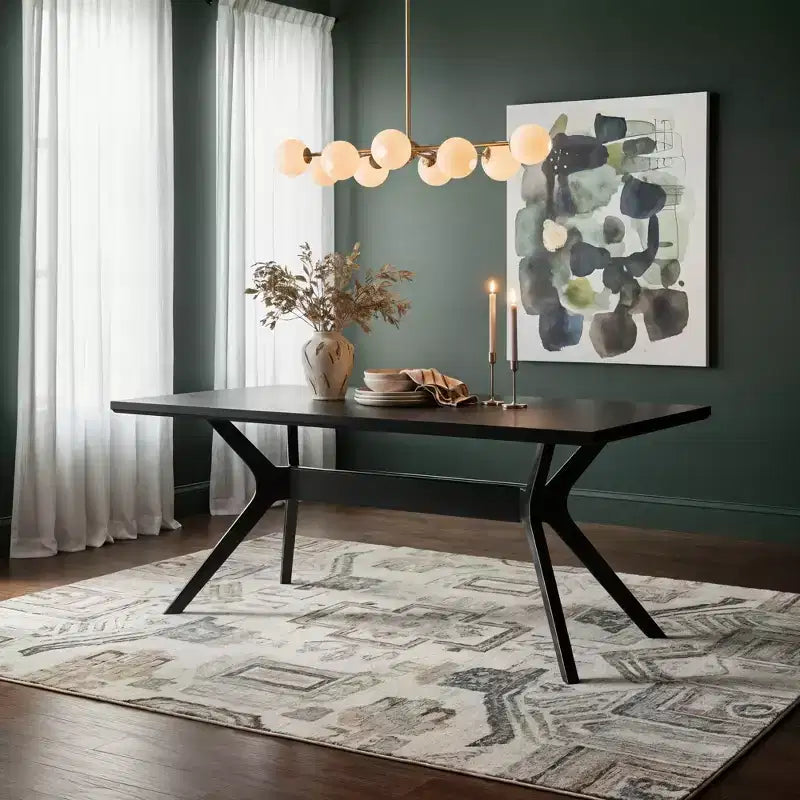 Cross Leg Rectangular Dining Table (72in / 1830mm)