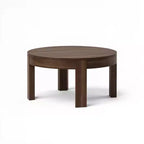 Table basse ronde moderne arrondie (30po x 30po / 762mm x 762mm)