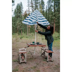 Table de pique-nique et parasol Stansport – Marron