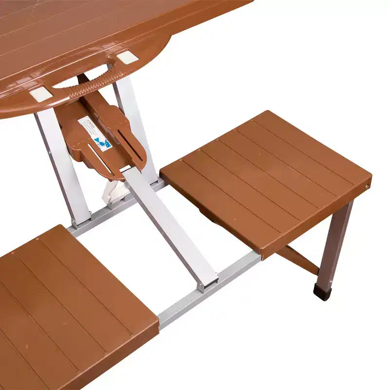 Table de pique-nique et parasol Stansport – Marron