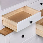 vidaXL Vitrine meuble de rangement en bois pin massif Gamme Panama