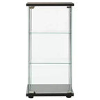vidaXL Storage Cabinet Bookshelf 4-Shelf Glass Display Cabinet Tempered Glass