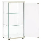 vidaXL Storage Cabinet Bookshelf 4-Shelf Glass Display Cabinet Tempered Glass