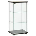 vidaXL Storage Cabinet Bookshelf 4-Shelf Glass Display Cabinet Tempered Glass