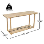 GDFStudio Sylas Console rectangulaire moderne 60 en bois d'acacia