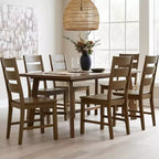 Galano Lot de 2 chaises de salle à manger en bois massif à dossier échelle 47 L 56 P 96,5 H cm